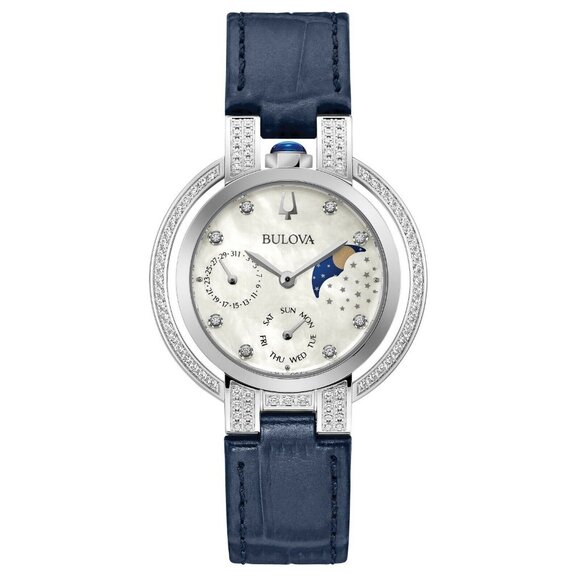 Bulova Rubaiyat Women\'s Quartz Blue Moon Phase Calendar Watch main image 4